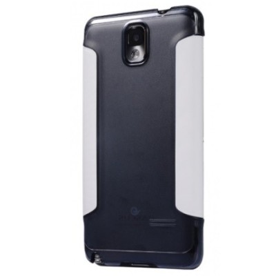 Samsung Galaxy Note 3 Baseus Folio atverčiamas baltas dėklas / Priedai.lt