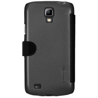 Samsung Galaxy S4 (i9500) „Nillkin“ Fresh atvēramais melns futrālis / Vacins.lv