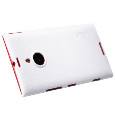 Nokia Lumia 1520 Nillkin Frosted Shield balts plastmasas futrālis + ekrāna aizsargplēve / Vacins.lv