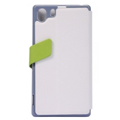 Baltas „Baseus“ Faith Leather atverčiamas Sony Xperia Z1 dėklas / Priedai.lt