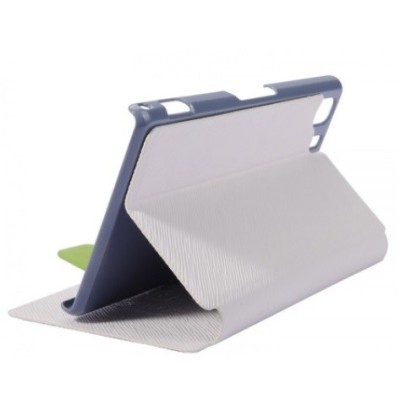 Baltas „Baseus“ Faith Leather atverčiamas Sony Xperia Z1 dėklas / Priedai.lt