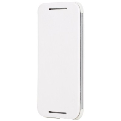 Rock Touch atverčiamas HTC One M8 ir HTC One M8s baltas odinis dėklas / Priedai.lt