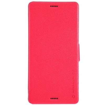 Sony Xperia Z3 „Nillkin“ Fresh atvēramais sarkans futrālis / Vacins.lv
