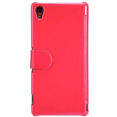 Sony Xperia Z3 „Nillkin“ Fresh atvēramais sarkans futrālis / Vacins.lv