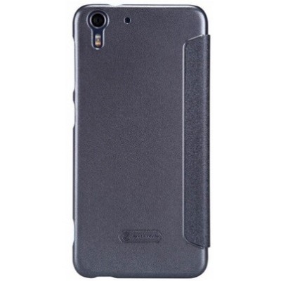 HTC Desire EYE „Nillkin“ Fresh atvēramais pelēks ādas futrālis / Vacins.lv