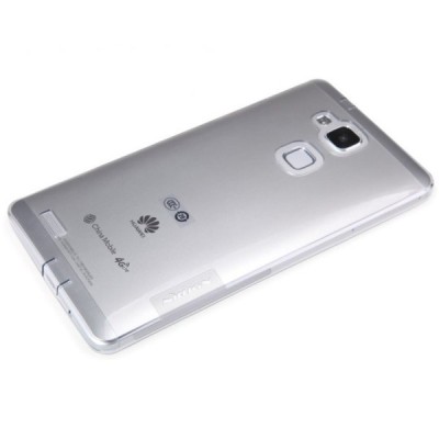 Huawei Ascend Mate 7 Nillkin Nature plonas skaidrus (permatomas) silikoninis TPU bespalvis dėklas / Priedai.lt