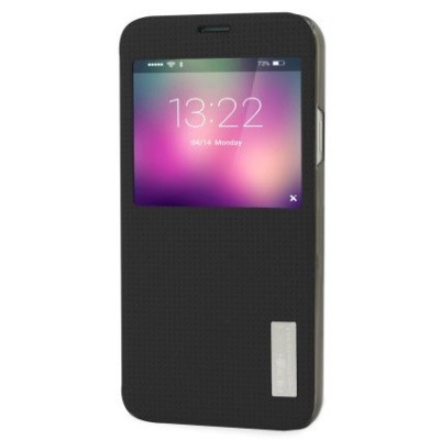 „ROCK“ Elegant juodas atverčiamas Samsung Galaxy S5 G900 (S5 Neo G903) (dėkliukas) / Priedai.lt