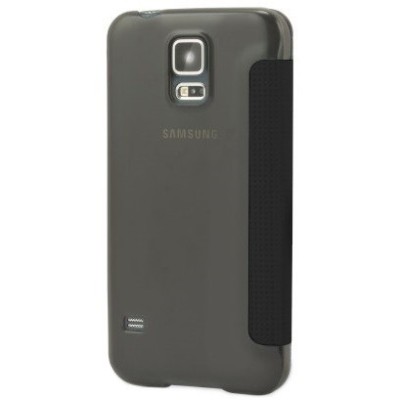 Samsung Galaxy S5 G900 (S5 Neo G903) Rock Elegant atvēramais melns futrālis / Vacins.lv