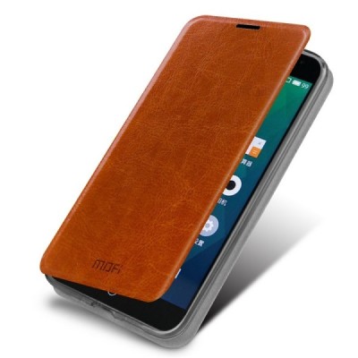 Meizu MX4 „Mofi“ Rui sērijas brūns ādas atvērams maciņš / Vacins.lv