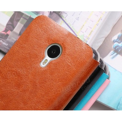 Meizu MX4 „Mofi“ Rui sērijas brūns ādas atvērams maciņš / Vacins.lv