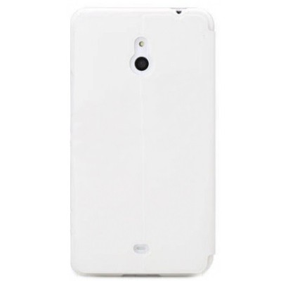 „ROCK“ Excel Nokia Lumia 1320 atvēramais balts maciņš / Vacins.lv