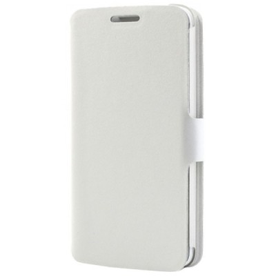 „Doormoon“ serijos LG G2 D802 baltas odinis atverčiamas dėklas / Priedai.lt