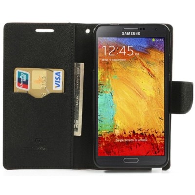 „Mercury“ Fancy Samsung Galaxy Note 3 (N9005, N9002, N9000) rudas odinis dėklas / Priedai.lt