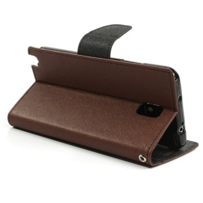 „Mercury“ Fancy Samsung Galaxy Note 3 (N9005, N9002, N9000) rudas odinis dėklas / Priedai.lt