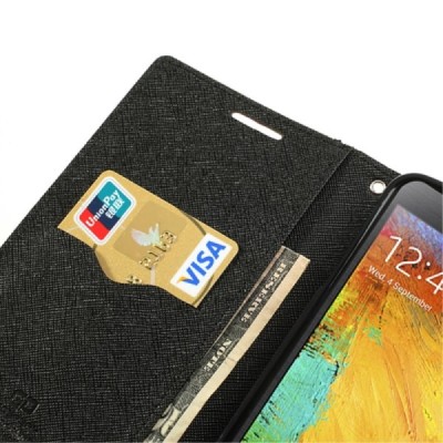 „Mercury“ Fancy Samsung Galaxy Note 3 (N9005, N9002, N9000) rudas odinis dėklas / Priedai.lt