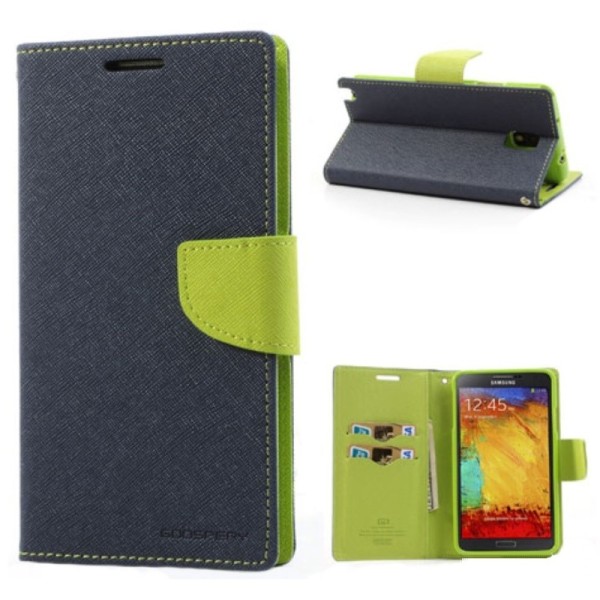 „Mercury“ Fancy atverčiamas dėklas - mėlynas (Galaxy Note 3)