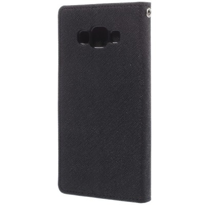 „Mercury“ Fancy Samsung Galaxy A5 (A500F) juodas odinis dėklas / Priedai.lt