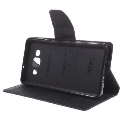 „Mercury“ Fancy Samsung Galaxy A5 (A500F) juodas odinis dėklas / Priedai.lt