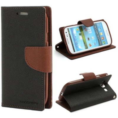 „Mercury“ Fancy Samsung Galaxy S3 (I9300) juodas odinis dėklas / Priedai.lt