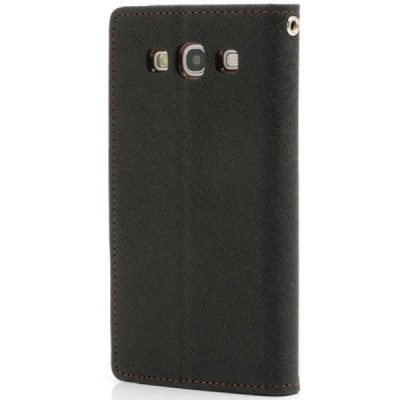 „Mercury“ Fancy Samsung Galaxy S3 (I9300) juodas odinis dėklas / Priedai.lt
