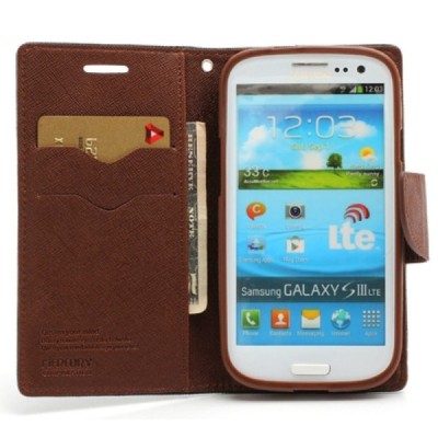 „Mercury“ Fancy Samsung Galaxy S3 (I9300) juodas odinis dėklas / Priedai.lt