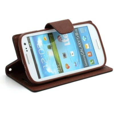 „Mercury“ Fancy Samsung Galaxy S3 (I9300) juodas odinis dėklas / Priedai.lt