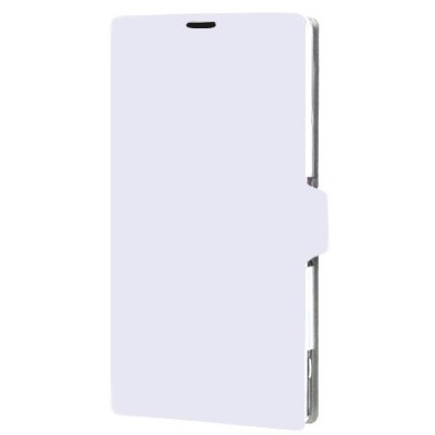 „Doormoon“ serijos Sony Xperia Z1 (Honami L39h) baltas odinis atverčiamas dėklas / Priedai.lt