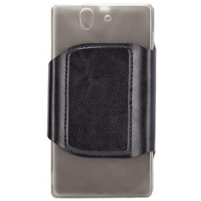 „Benks“ Sony Xperia Z juodas odinis atverčiamas dėklas / Priedai.lt