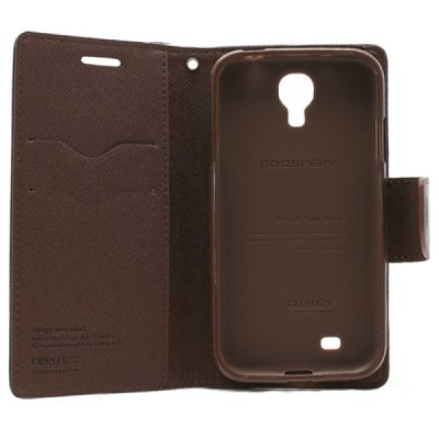 „Mercury“ Fancy Samsung Galaxy S4 (I9500) juodas odinis dėklas / Priedai.lt