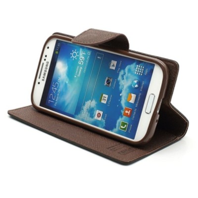 „Mercury“ Fancy Samsung Galaxy S4 (I9500) juodas odinis dėklas / Priedai.lt