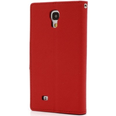 „Mercury“ Fancy Samsung Galaxy S4 (I9500) raudonas odinis dėklas / Priedai.lt