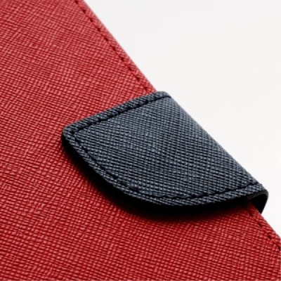 „Mercury“ Fancy Samsung Galaxy S4 (I9500) raudonas odinis dėklas / Priedai.lt