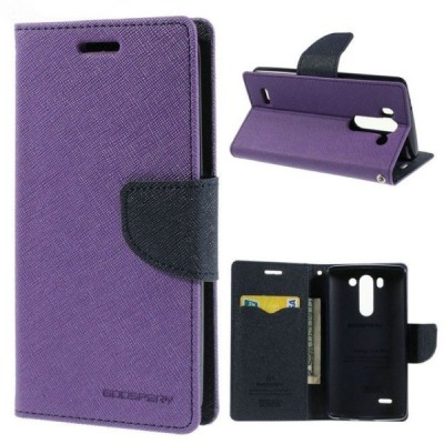„Mercury“ Fancy LG G3 S D722 violetinis odinis dėklas / Priedai.lt