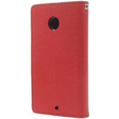 „Mercury“ Fancy Motorola Nexus 6 sarkans ādas maciņš / Vacins.lv