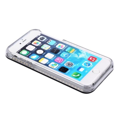 ANDSUN Apple iPhone 6 (6s) juodas šviečiantis plastikinis dėklas / Priedai.lt