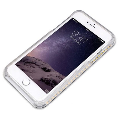 ANDSUN Apple iPhone 6 (6s) juodas šviečiantis plastikinis dėklas / Priedai.lt