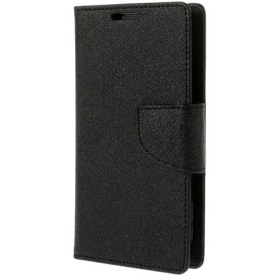 „Mercury“ Fancy LG L70 D320 melns ādas maciņš / Vacins.lv