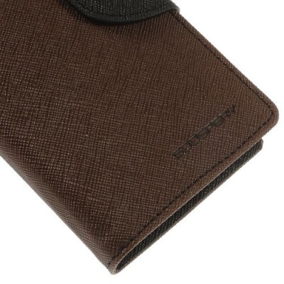 „Mercury“ Fancy LG L70 D320 brūns ādas maciņš / Vacins.lv