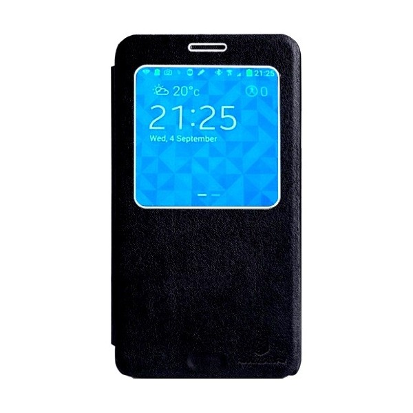 „Nillkin“ Leather atverčiamas dėklas - juodas (Galaxy Note 3)