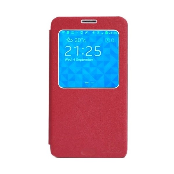 „Nillkin“ Leather atverčiamas dėklas - raudonas (Galaxy Note 3)