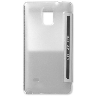 Samsung Galaxy Note 4 (N910) Usams Viva balts atvēramais maciņš ar lodziņu / Vacins.lv