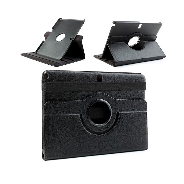 Klasiskais 360° atvēramais futrālis - melns (Note 10.1 2014)