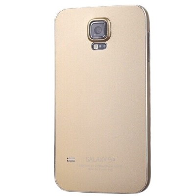 Samsung Galaxy S5 G900 (S5 Neo G903) Luphie aliuminio metalo dėklas - auksinis / Priedai.lt