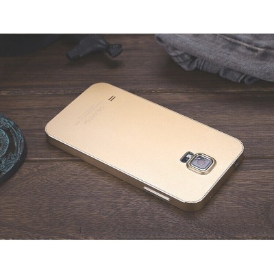 Samsung Galaxy S5 G900 (S5 Neo G903) Luphie aliuminio metalo dėklas - auksinis / Priedai.lt