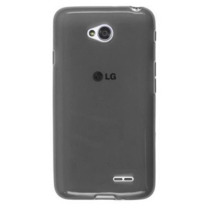 LG L70 (D320) pilkas kieto silikono (TPU) dėklas - nugarėlė / Priedai.lt