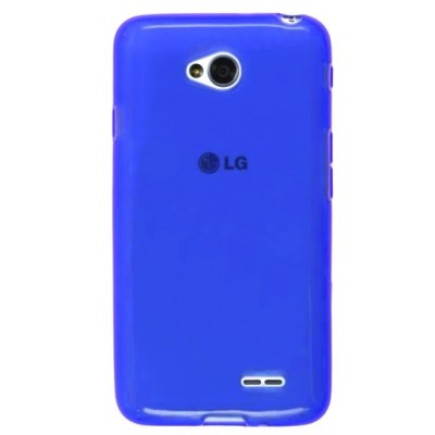 LG L70 (D320) „Jelly Case“ zils cieta silikona (TPU) futrālis / Vacins.lv