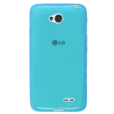 LG L70 (D320) šviesiai mėlynas kieto silikono (TPU) dėklas - nugarėlė / Priedai.lt