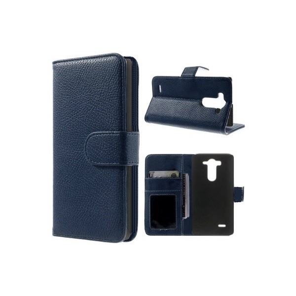 „Litchi“ atvēramais futrālis - tumši zils (G3 S)