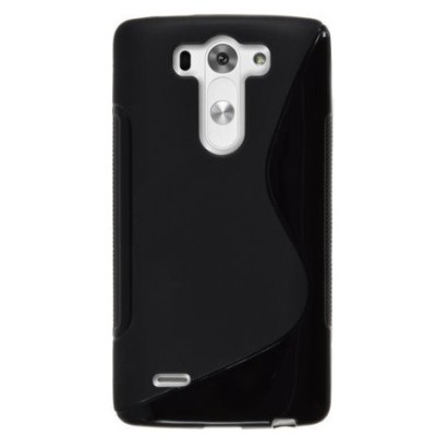LG G3 S D722 S-Line kieto silikono (TPU) dėklas juodas - nugarėlė / Priedai.lt