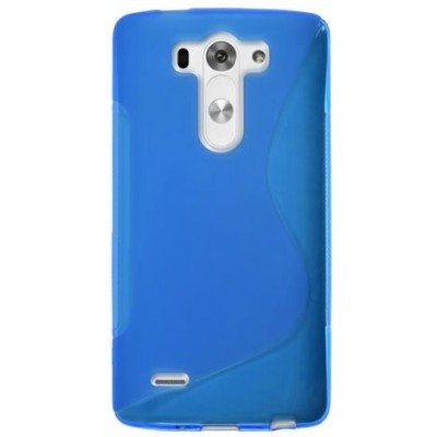 LG G3 S D722 S-Line cieta silikona (TPU) apvalks - zils / vacins.lv